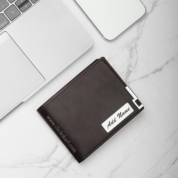 Personalized Wallet Pen & Key Chain Combo Black