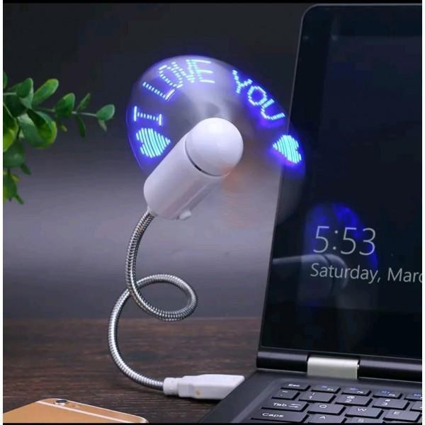 Programmable usb outlet led fan