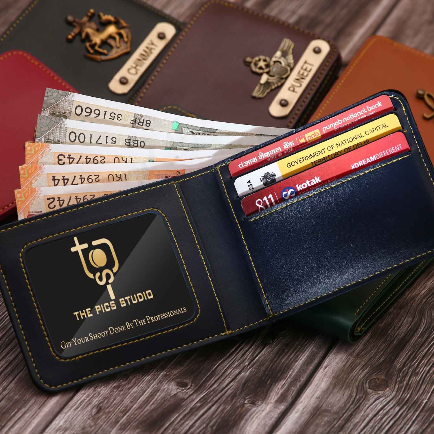 Customised Wallet with Name and Charm | Clickokart