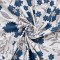 Classic Cotton Blue Floral Jaal Bedsheet