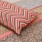 Classic Cotton Red Floral Stripes Bedsheet