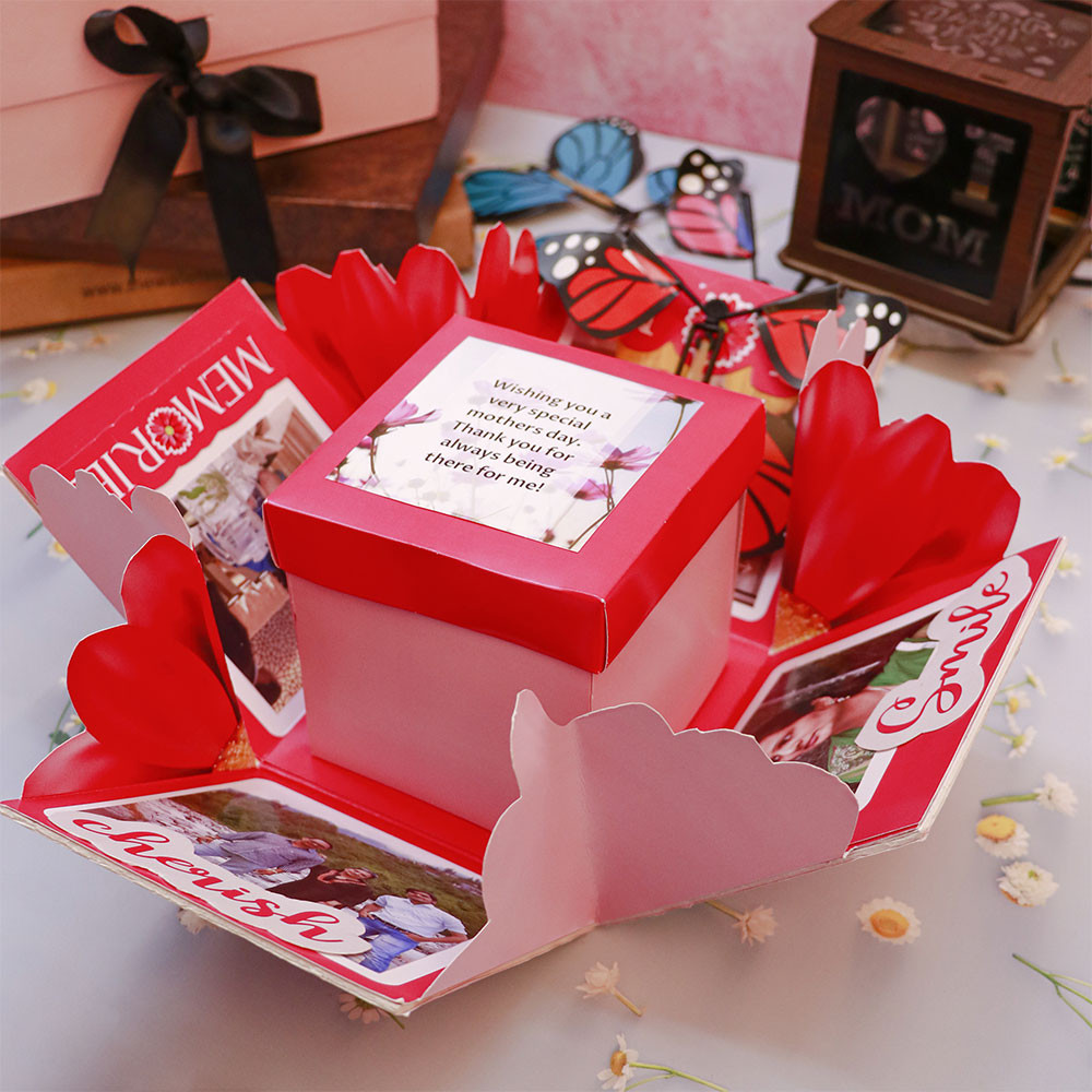 Creative Explosion Box DIY Gift,DIY Photo Album Surprise Box,Gift Box with  6 Faces for Wedding Box, Birthday Party,Valentine's Day and Mother's Day  (Black) : Amazon.in: Home & Kitchen