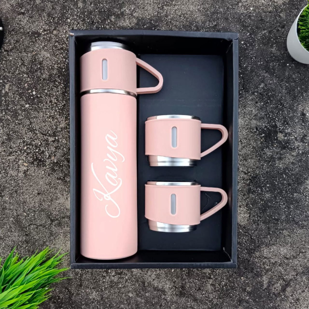 500ml High Quality Business Custom Gift Logo 304 Stainless Steel Vacuum  Flask Thermos Set Bottle One Cup Two Lid Gift Box - Buy Thermos Bottle  Set,304
